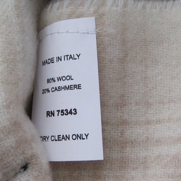 IL MORO FIRENZE Cashmere Blend Plaid Scarf Made in Italy - Picture 3 of 4